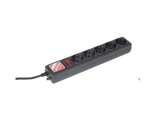 PowerCube Фильтр B, 1.95м, 5 евророзеток (SPG-B-6-Black), черный