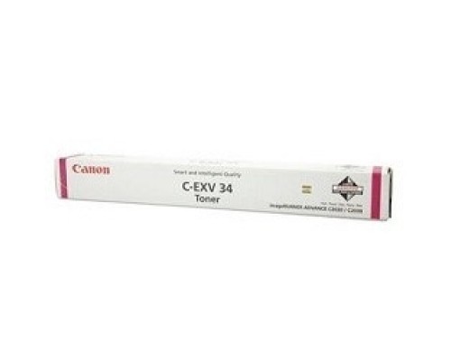 Canon C-EXV34M 3784B002 Тонер-картридж для IR Advance-C2000ser / C2020 / C2025 / C2030, Пурпурный, 16000стр. (CX)