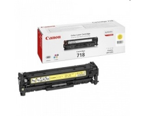 Canon Cartridge 718Y 2659B002 Картридж для Canon LBP7200Cdn/MF8330Cdn/MF8350Cdn, Желтый, 2900стр. (GR)