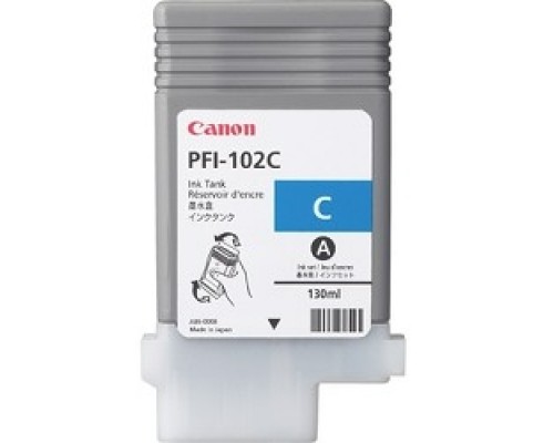 Canon PFI-102C 0896B001 Картридж для Canon imagePROGRAF iPF605, iPF610., iPF650, iPF655, iPF710, iPF750, iPF755, LP17, iPF510, Голубой, 130 мл.