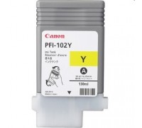Canon PFI-102Y 0898B001 Картридж для Canon imagePROGRAF iPF605, iPF610., iPF650, iPF655, iPF710, iPF750, iPF755, LP17, iPF510, Желтый, 130 мл.