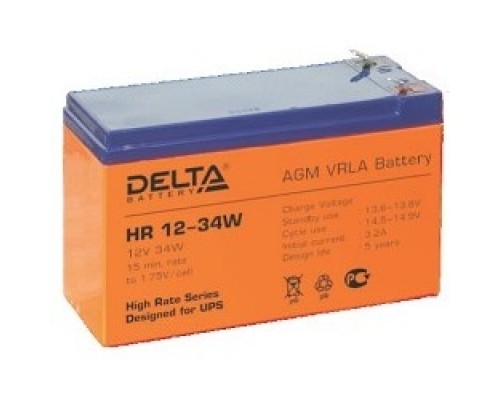 Delta HR 12-34W (9 Ач, 12В) свинцово- кислотный аккумулятор