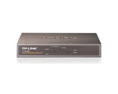 TP-Link TL-SF1008P Настольный коммутатор с 8 портами 10/100 Мбит/с (4 порта PoE+)
