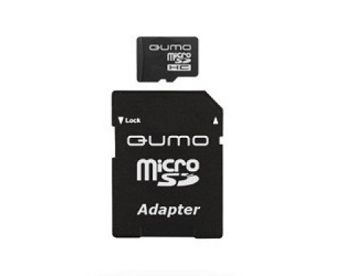 Micro SecureDigital 32Gb QUMO QM32(G)MICSDHC10 MicroSDHC Class 10, SD adapter