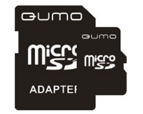 Micro SecureDigital 4Gb QUMO QM4GMICSDHC4 MicroSDHC Class 4, SD adapter