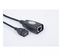 Gembird UAE-30M USB 2.0 кабель удлинительный AM/AF/RJ45Fx2 по витой паре