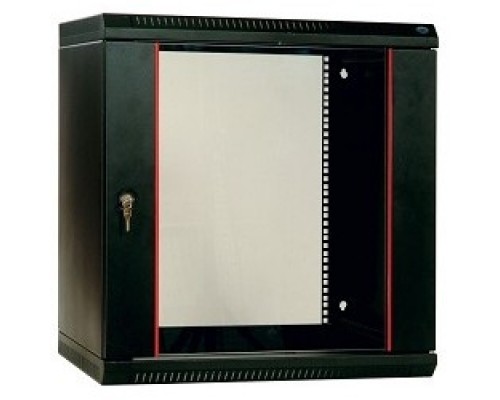 ЦМО Шкаф телекоммуникационный настенный разборный 12U (600х650) дверь стекло,цвет черный (ШРН-Э-12.650-9005) (1коробка)