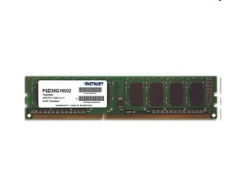 Patriot DDR3 DIMM 8GB (PC3-12800) 1600MHz PSD38G16002