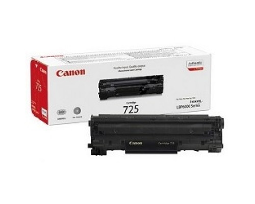 Canon Cartridge 725 3484B005/3484B002 Картридж для LBP 6000/6000B/MF3010, Черный, 1600 стр.