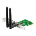 ASUS PCE-N15 WiFi Adapter PCI-E (PCI-Ex1, WLAN 300Mbps, 802.11bgn) 2x ext Antenna