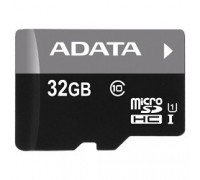 Micro SecureDigital 32Gb A-DATA AUSDH32GUICL10-RA1 MicroSDHC Class 10 UHS-I, SD adapter