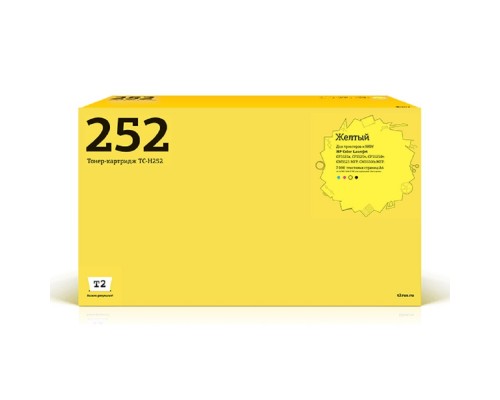 T2 CE252A Картридж (TC-H252) для HP CLJ CP3525n/CM3530 (7000 стр.) желтый, с чипом