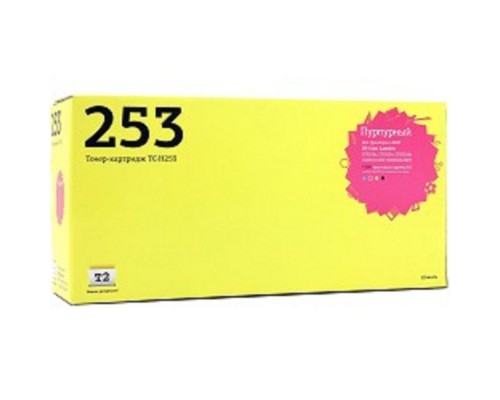T2 CE253A Картридж для HP CLJ CP3525n/CM3530 (7000 стр.) пурпурный, с чипом