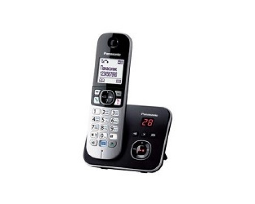 Panasonic KX-TG6821RUB (черный) Беспроводной DECT,автоответчик,определитель номера,телефонный справочник 120 зап.
