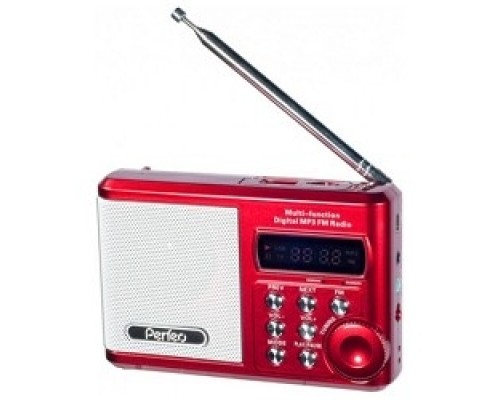 Perfeo мини-аудио Sound Ranger, FM MP3 USB microSD In/Out ридер, BL-5C 1000mAh красный (PF-SV922RED) Pf_3182