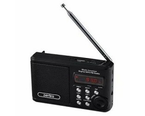 Perfeo мини-аудио Sound Ranger, FM MP3 USB microSD In/Out ридер, BL-5C 1000mAh, черный (PF-SV922BK) PF_3184