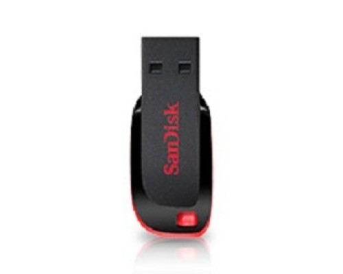 SanDisk USB Drive 64Gb Cruzer Blade SDCZ50-064G-B35 USB2.0, Black-Red