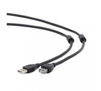 Gembird/Cablexpert CCF2-USB2-AMAF-10 USB 2.0 Pro , AM/AF, 3м, экран, 2феррит.кольца, черный, пакет