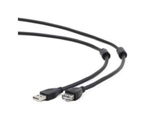 Gembird/Cablexpert CCF2-USB2-AMAF-15 USB 2.0 Pro Кабель , AM/AF, 4.5м, экран, 2феррит.кольца, черный, пакет
