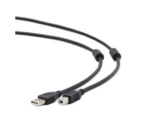 Gembird/Cablexpert CCF2-USB2-AMBM-15 USB 2.0 Pro Кабель , AM/BM, 4.5м, экран,2феррит.кольца, черный, пакет