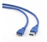Gembird/Cablexpert CCP-mUSB3-AMBM-1 USB 3.0 Pro , AM/microBM 9P, 30см, экран, синий, пакет