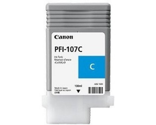 Canon PFI-107C 6706B001 Картридж для iPF680/685/770/780/785, Голубой, 130ml.