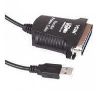 VCOM VUS7052 Кабель-адаптер USB A (вилка) -&gt; LPT (прямое подключение к LPT порту принтера) 1.8m