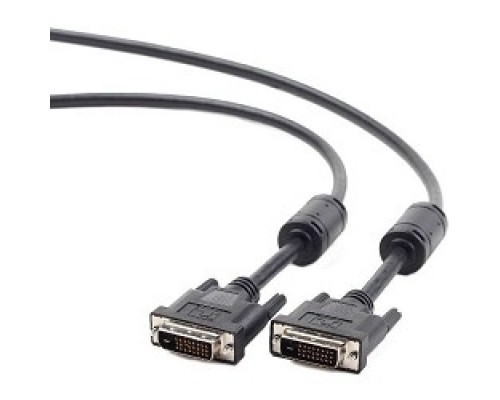 Кабель DVI-D single link Gembird/Cablexpert , 19M/19M, 3.0м, черный, экран, феррит.кольца, пакет(CC-DVI-BK-10)