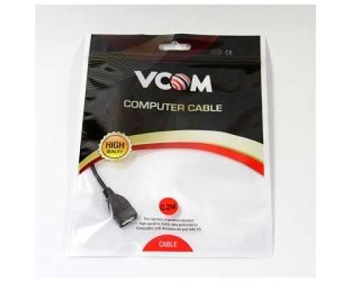 VCOM CU280 Кабель-переходник OTG MicroUSB--&gt;USB-Af 0,2m 4895182215412
