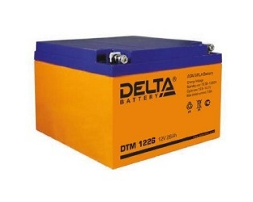 Delta DTM 1226 (26Ач, 12В) свинцово- кислотный аккумулятор