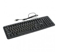 Gembird KB-8320U-Ru_Lat-BL, черный, USB, кнопка переключения RU/LAT,104 клавиши