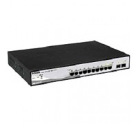 D-Link DGS-1210-10P/ME/A1A Управляемый L2 коммутатор с 8 портами 10/100/1000Base-T и 2 портами 1000Base-X SFP (8 портов PoE 802.3af/at, PoE-бюджет 78 Вт)