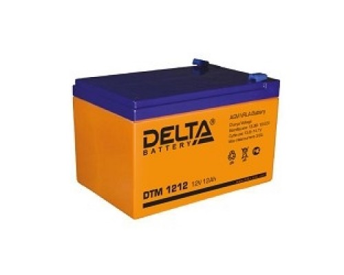 Delta DTM 1212 (12 Ач, 12В) свинцово- кислотный аккумулятор