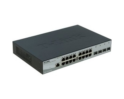 D-Link DGS-1210-20/ME/A1A Управляемый L2 коммутатор с 16 портами 10/100/1000Base-T и 4 портами 1000Base-X SFP