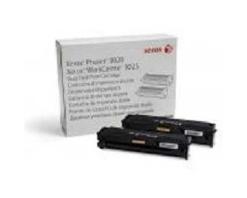 XEROX 106R03048 Тонер-картридж черный Phaser 3020/WC3025, 2*1,5 К, (двойная упаковка)