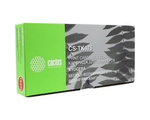 CACTUS CS-TK475 Тонер-картридж для принтеров FS-6025MFP/6025MFP/B/FS-6030MFP 15000 страниц.