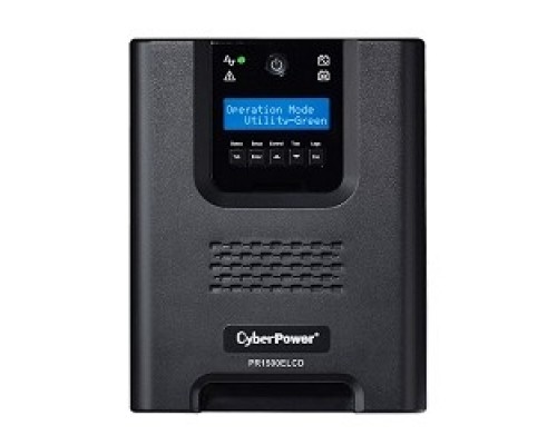 CyberPower PR1500ELCD Line-Interactive, Tower, 1500VA/1350W USB/RS-232/EPO/SNMPslot (8 IEC С13)
