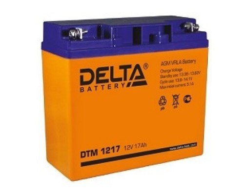 Delta DTM 1217 (17 Ач, 12В) свинцово- кислотный аккумулятор