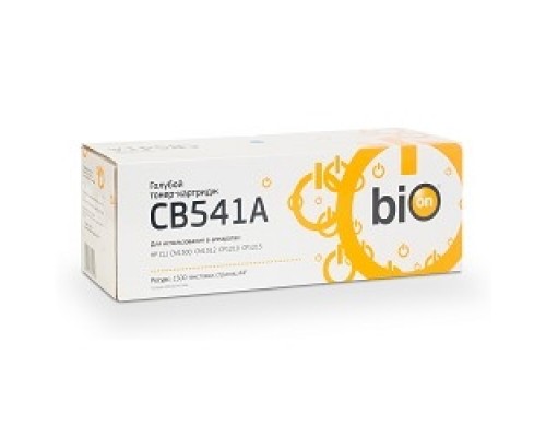 Bion BCR-CB541A Картридж для HP LaserJet CM1312/CP1215/CP1515/CP1518 (1500 стр.), Голубой, с чипом