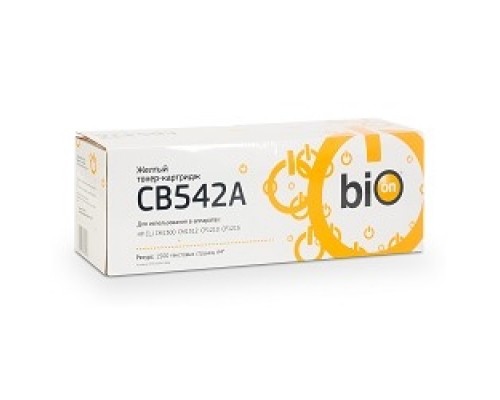 Bion BCR-CB542A Картридж для HP LaserJet CM1312/CP1215/CP1515/CP1518 (1500 стр.),Желтый, с чипом