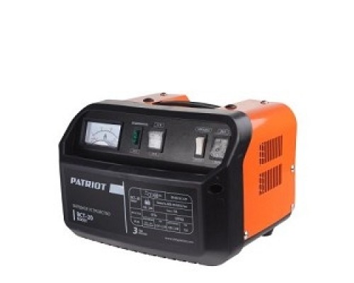 Заряднопредпусковое устройство PATRIOT BCT-20 Boost 650301520 Вход.напр. 1ф - 220В ±15%, макс.мощн. 450Вт; напр.зарядки 12/24В, ток заряд/boost 12.0/16.0А; емк.бат. 90-180А/час, вес 6.7кг