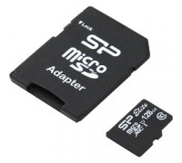 Micro SecureDigital 128Gb Silicon Power SP128GBSTXBU1V10-SP MicroSDXC Class 10 UHS-I, SD adapter