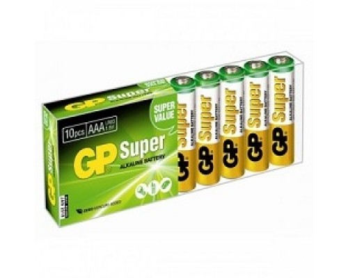 GP 24A-B10 Super Alkaline 24A LR03, 10 AAA (10 шт в уп-ке) 02900