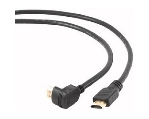 Bion Кабель HDMI v1.4, 19M/19M, угловой разъем, позол.раз., экран, 1.8м, черный BXP-CC-HDMI490-018