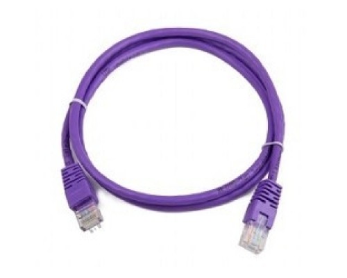 Патч-корд Bion BPC-U5E101-1M-VT U/UTP, Cat.5e, AWG 26 (7/0,16мм), CCA, многожильный, PVC, 1м, фиолетовый