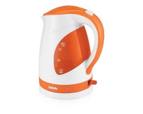 BBK EK1700P (W/O) Чайник,1.7л, 2200Вт, белый/оранжевый