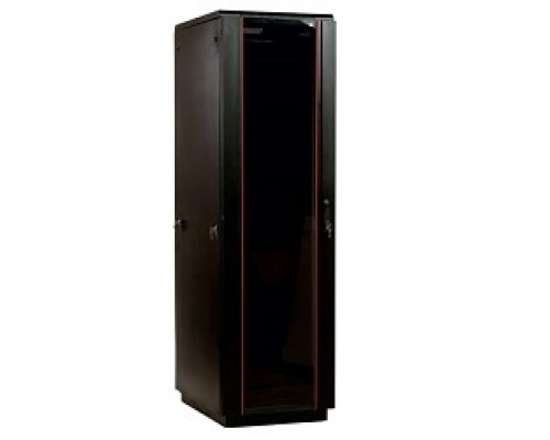 ЦМО Шкаф телекоммуникационный напольный 42U (800x1000) дверь стекло, цвет чёрный (3 коробки) ШТК-М-42.8.10-1ААА-9005