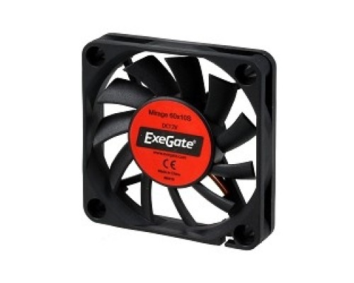 Exegate EX253944RUS Вентилятор ExeGate Mirage-S 60x60x10 подшипник скольжения, 3500 RPM, 26dB, 3pin