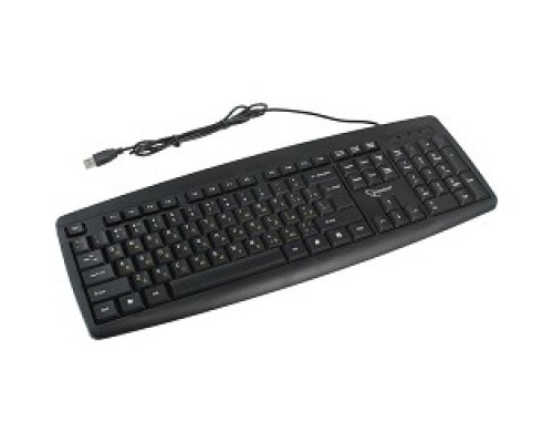 Gembird KB-8351U-BL, черный, USB, 104 клавиши