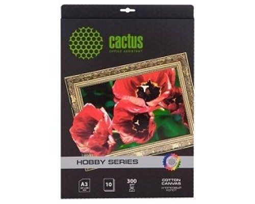 CACTUS CS-CA326010 Холст для струйной печати, A3, 300г/м2, 10 листов